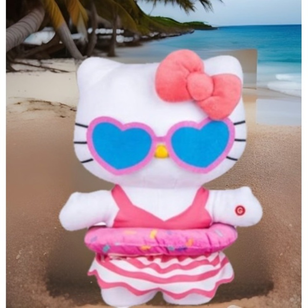 Hello Kitty Summer Pool Side Stepper Plush 2025 New‎